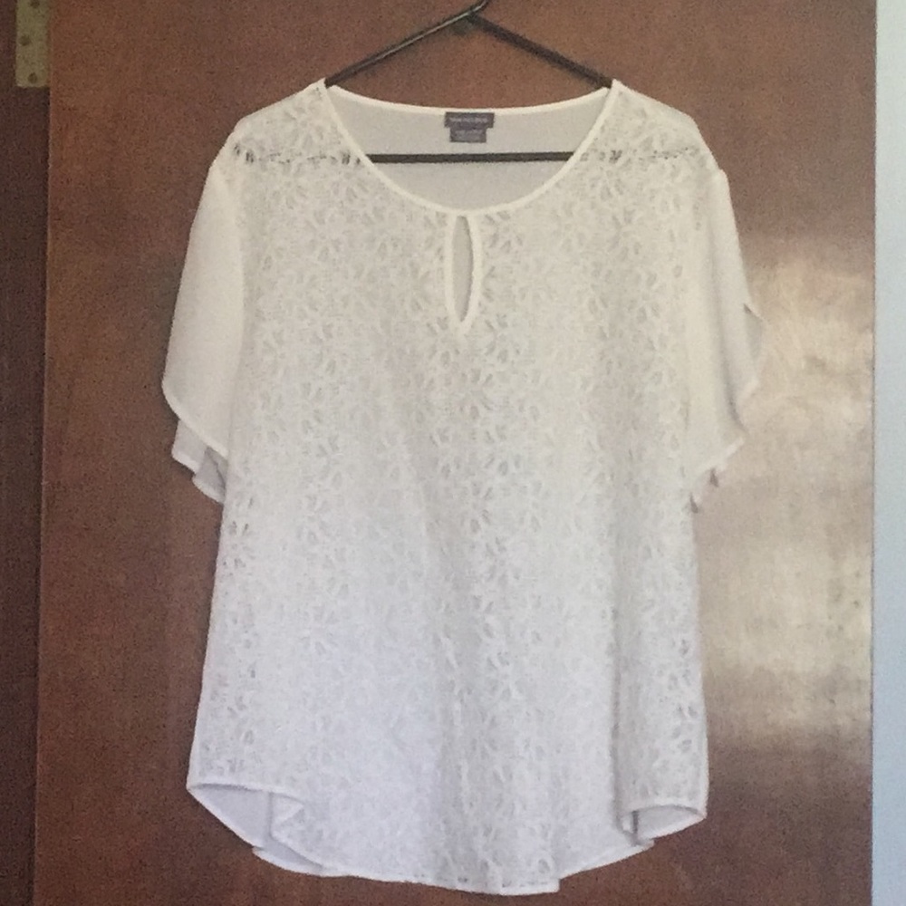 Van Heusen lace blouse.